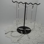 Komplet ze stali szlachetnej srebrny - 