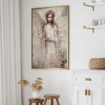 Anioł w Odcieniach Beżu 40x50 cm, 8-2-0040 - wizualizacja