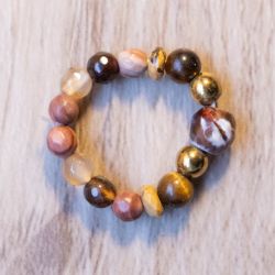 Pierścionek brązowy