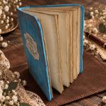 Pamiętnik handmade A5 „JOURNAL”  Unikatowe rękodzieło Idealny prezent świąteczny - Mikołaj prezent dla wnuczki