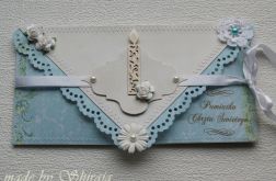 Pamiątka Chrztu św. - 'białe kwiaty'