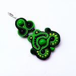 Green Point kolczyki sutaszowe - 