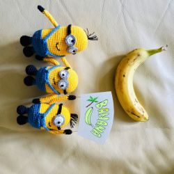 Minionki Bob, Kevin i Stuart banana