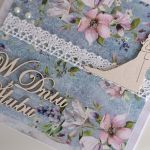 Kartka na ślub niebieska  - Kartka na ślub niebieska