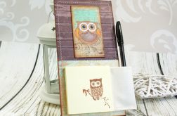 Notes na lodówkę -sowa