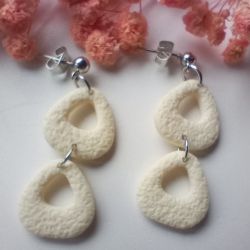 "Dafne" v.4 - kolczyki z gliny polimerowej.