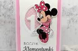 kartka na roczek z myszką Minnie UDP 001