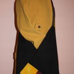 Black bag torba worek Q żółty- na Fundację - na warsztay szycia