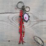 Brelok z kwiatowym medalionem Rose Charm - 3