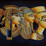 Obraz, 35x50cm, Kleopatra, Tutanchamon, Nefertiti, Płótno Faraońskie, Egipt, 100% oryginalny 28 - 