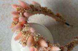 Opaska na włosy z naturalnych suszonych kwiatów