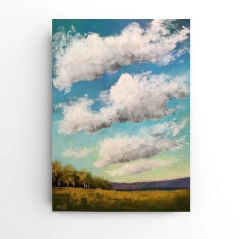 Pejzaż 5-praca formatu 24/18 cm .