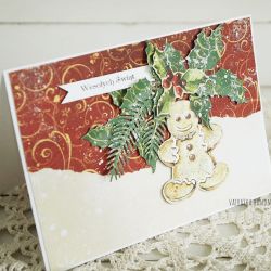 Kartka świąteczna z pierniczkiem, 377