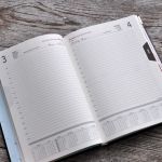 Kalendarz książkowy A5 układ dzienny 2021 - 