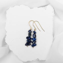 Kolczyki z jaspisem cesarskim.