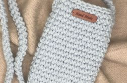 Mała torebka na ramię, etui na telefon,listonoszka jasnoniebieska.