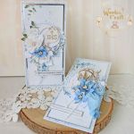 Kartka komunijna pamiątka "LovelyBlue2"GOTOWA - 