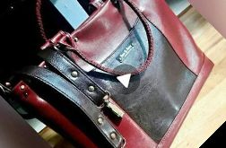 Torba na codzień typu Tote Rivena Vercci Birck-Red