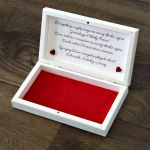 Pudełko na pieniądze dla Pary Młodej - Serce - Pudełko na pieniądze dla nowożeńców, pudełko na banknoty dla Pary Młodej zamiast zwykłej kartki z życzeniami serce