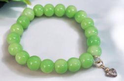 Bransoletka na gumce zielona.