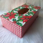 świąteczny zestaw pojemnik na słodycze i chustecznik - chustecznik