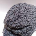 Męska  ciepła zimowa czapka - moda męska dziergana na drutach