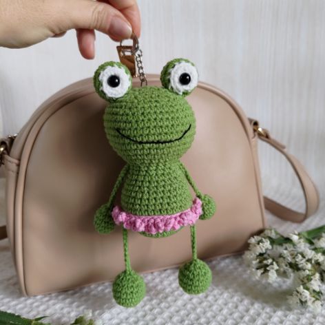 Brelok żabka, Brelok do kluczy, Brelok dla dziecka, Brelok na prezent