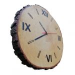 Zegar drewniany plaster drewna - 