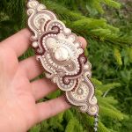 Bransoletka Kremowo-Beżowa Howlit - 