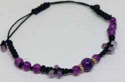 Bransoletka ręcznie robiona ametyst