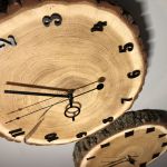 Zegar z plastra drewna - dąb (CUDA Z DREWNA) - 