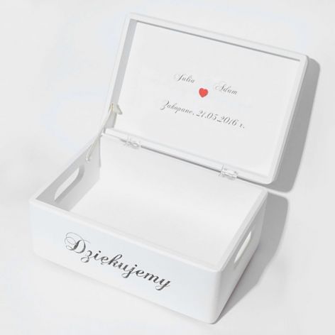 Ślubne pudełko na koperty Personalizowane