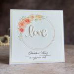 Kartka ślubna z pudełkiem i kopertą, WP 42C - Kartka ślubna z pudełkiem i kopertą