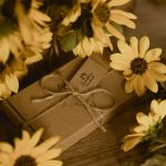 KOLCZYKI DREWNIANE Z KWIATEM SŁONECZNIKA  - kolczyki koła słonecznik