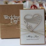 Rustykalna kartka ślubna z pudełkiem 7 - stylowa kartka ślubna
