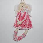 Elżbietka ma pomysł - aniołek z masy solnej, prezent, dekoracja - 