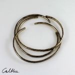 Komplet 3 mosiężnych bransoletek (1900-27-3) - Mosiężne bransolety