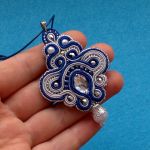 Naszyjnik-wisior Niebiesko-szary - 