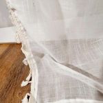 Zasłony gotowe lniane boho z frędzlami panel sztora 130/240cm - 