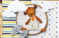 172,Misiowa kartka na urodziny, narodziny lub roczek