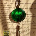 Księżyc nad Świtezią - długi, "magiczny" wisior z żywicy - 