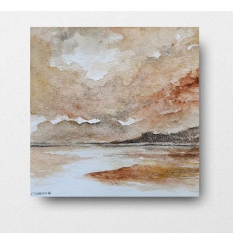 Pejzaż 7-akwarela formatu 20/20 cm 