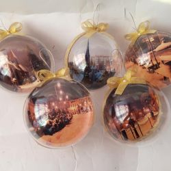 Bombki akrylowe 12 cm z dowolnym zdjęciem
