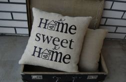 Poszewki "Home sweet home" - haftowane