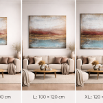 Duży obraz strukturalny ze złotem do salonu Abstrakcja XXL 100x80 cm - 