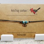 Bransoletka z życzeniem - turkus - 