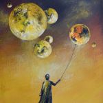 Hold my world, obraz realizm bajkowy, obraz surrealizm - 