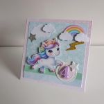 Kartka na urodziny jednorożec 4 - Kartka na urodziny jednorożec 4