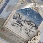 Kartka zimowa Boże Narodzenie z bałwankiem  - 