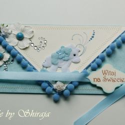 Kartka z okazji narodzin- REZERWACJA dla pani Beaty